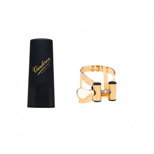 ABRAZADERA Y BOQUILLERO SAXO BARITONO - VANDOREN M/O LC59DP DORADA