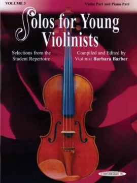 BARBER B. - SOLOS FOR YOUNG VIOLINIST V.3 - (V/P)