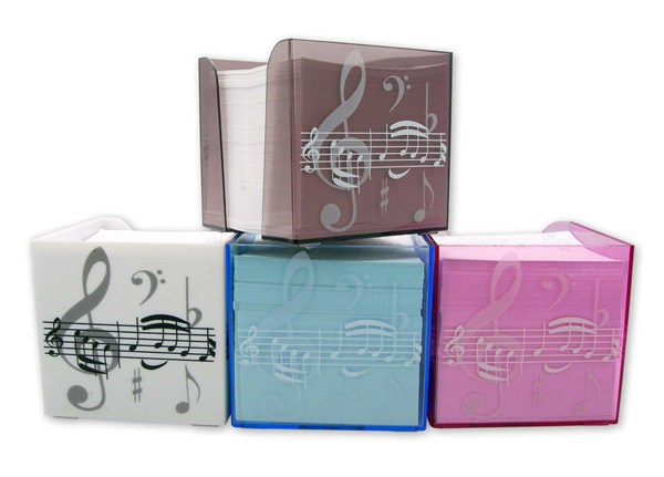 REGALO - CAJITA CON HOJAS PARA NOTAS (AZUL)