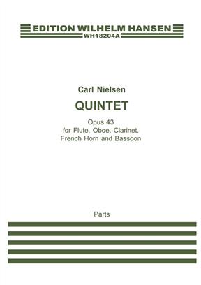 NIELSEN C. - QUINTETO OP.43 (FL/OB/CL/TR/FG) PARTES