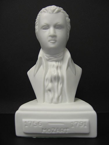 REGALO- BUSTO PORCELANA COMPOSITOR MOZART (13CM)