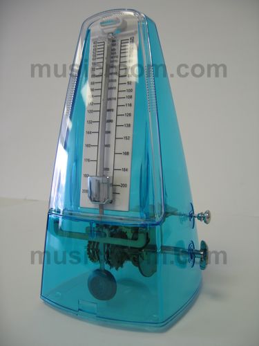 REGALO- METRONOMO TRANSPARENTE AZUL *DESCATALOGADO*