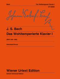 BACH J.S. - CLAVE BIEN TEMPERADO V.1 URTEXT - BWV.846/869