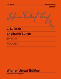 BACH J.S. - SUITES INGLESAS URTEXT - BWV.806-811
