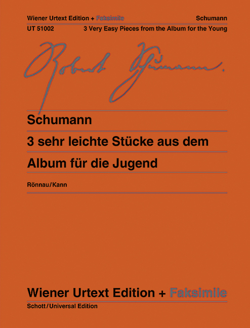 SCHUMANN R. - PIEZAS FACILES URTEXT (3) (FAC) - OP.68 Nº1/8/10
