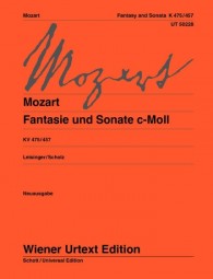 MOZART W.A. - FANTASIA Y SONATA DO m URTEXT - KV.475/457