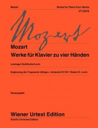 MOZART W.A. - OBRAS PARA PIANO 4 MANOS URTEXT -