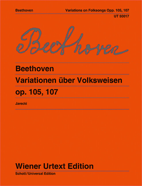 BEETHOVEN L.V. - VARIACIONES SOBRE MELODIAS POPULARES OP. 105 Y 107 URTEXT  -