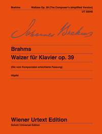 BRAHMS J. - VALSES URTEXT - OP.39
