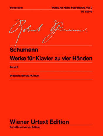 SCHUMANN R. - OBRAS V.2 DE PIANO PARA 4 MANOS  (URTEXT)