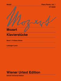 MOZART W.A. - PIEZAS V.1 OBRAS DE LA JUVENTUD (URTEXT)