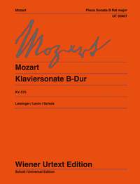 MOZART W.A. - SONATA SIBM KV570 URTEXT