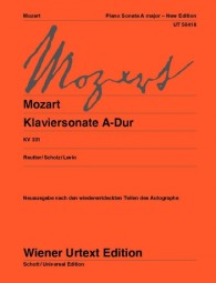 MOZART W.A. - SONATA LA M KV331 URTEXT