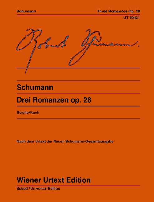 SHUMANN R. -ROMANZAS (3) OP.28 URTEXT