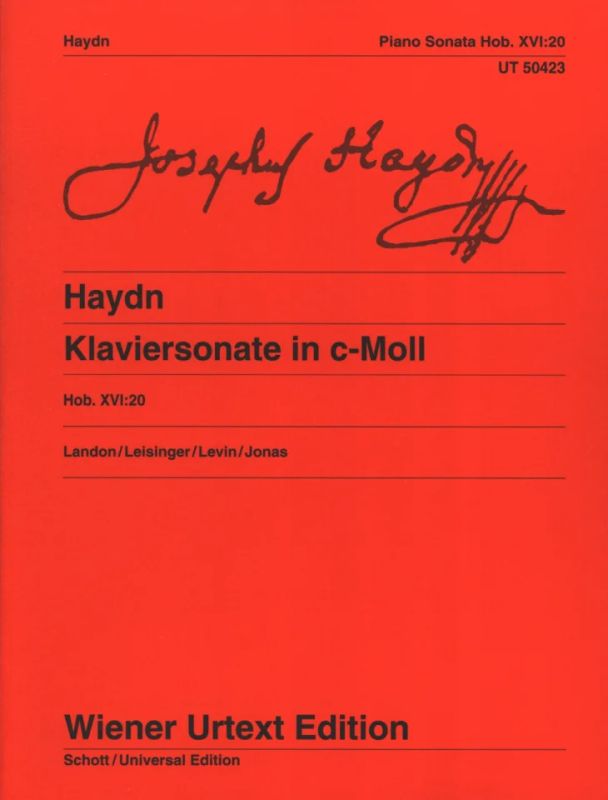HAYDN J. - SONATA DOm HOB: XVI :20 URTEXT