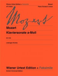 MOZART W.A. - SONATA LA m URTEXT  KV.310 (300D) + FACSIMIL