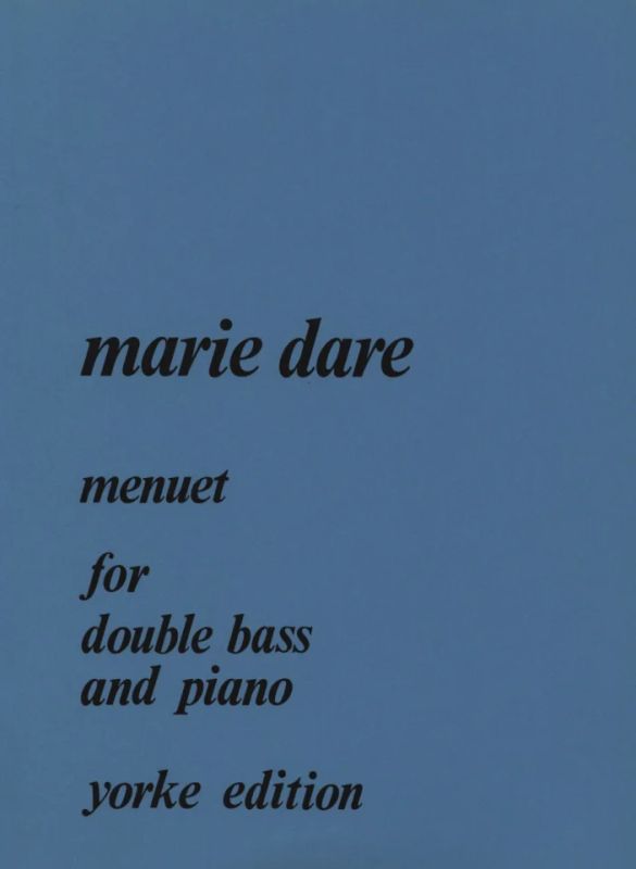 DARE M. - MINUETO - CONTRABAJO Y PIANO -