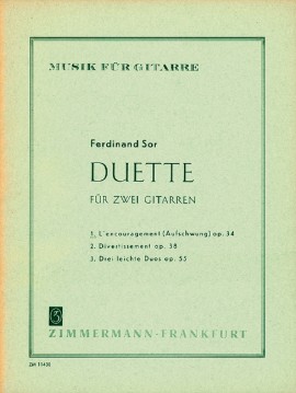 SOR F. - DUO OP.34 L´ENCOURAGEMENT 2 GUITARRAS