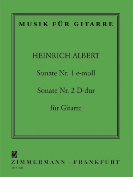 ALBERT H. - SONATAS Nº1 MIm-Nº2 REM GUITARRA