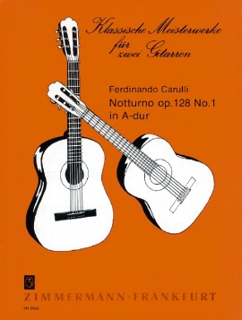 CARULLI F. - NOCTURNO LA M OP.128 Nº 1  (2 GUITARRAS)