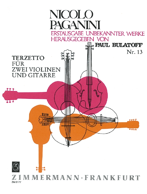 PAGANINI N. -TERZETTO 2 VIOLINES Y GUITARRA