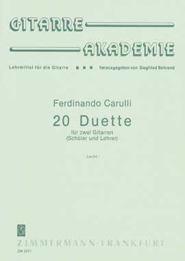 CARULLI F. - DUOS (20) ESTUDIANTE Y PROFESOR