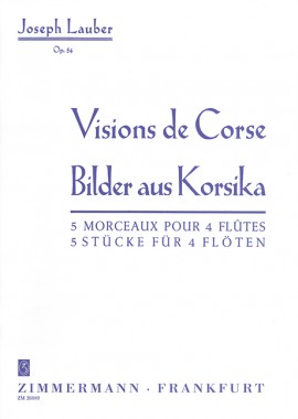 LAUBER J. - VISIONS DE CORSE 4 FLAUTAS