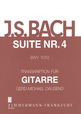 BACH J.S. - SUITE Nº4  - BWV.1010  GUITARRA (ORIG. CHELO)