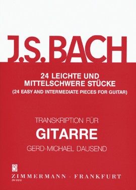 BACH J.S. - PIEZAS FACILES E INTERMEDIAS GUITARRA (24)