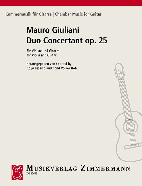 GIULIANI M. - DUO CONCERTANTE MI m  OP.25