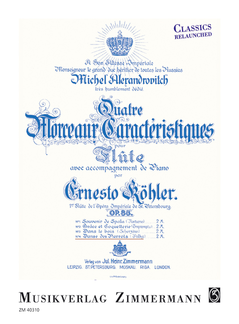 KOHLER E. - DANSE DES PIERROTS POLKA OP.88.Nº4