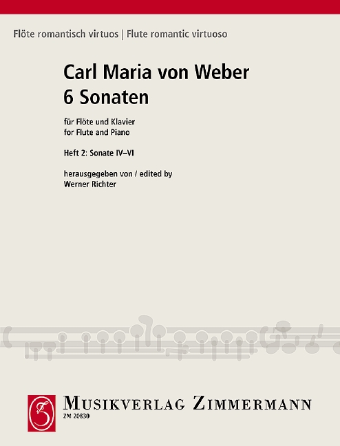 WEBER C.M. - SONATAS V.2 (4-6) (6) - OP.10