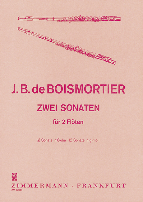 BOISMORTIER J.B. - SONATAS DO M/SOL m (2) - OP.6 2 FLAUTAS