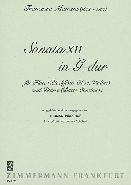 MANCINI F. - SONATA XII SOL M -