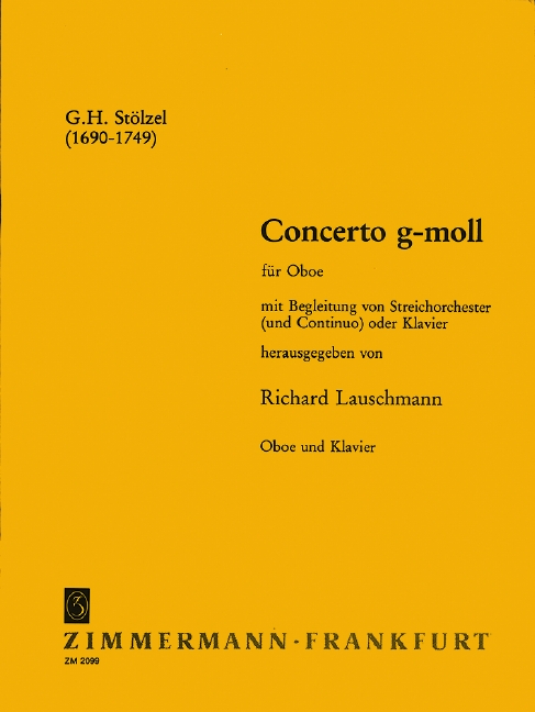 STOELZEL G.H. - CONCIERTO SOL m -