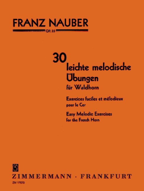 NAUBER F. - PEQUEÑOS EJERCICIOS MELODICOS (30) - OP.33