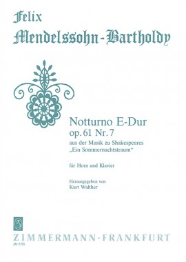 MENDELSSOHN F. - NOCTURNO Nº7 - OP.61