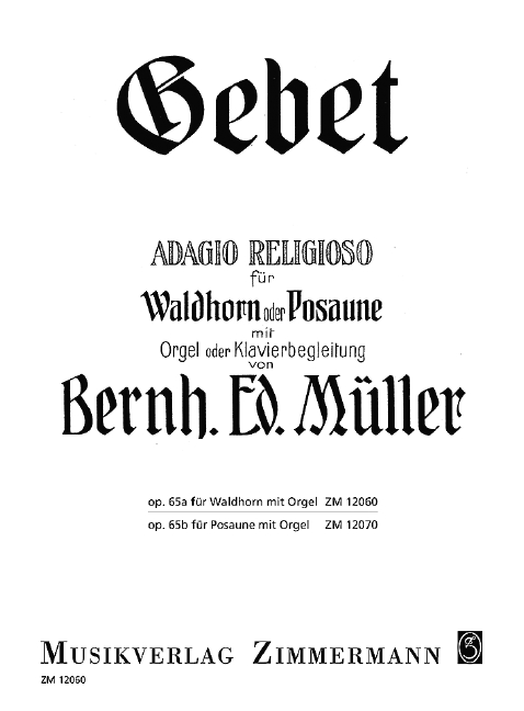 MULLER B. - GEBET - OP.65A