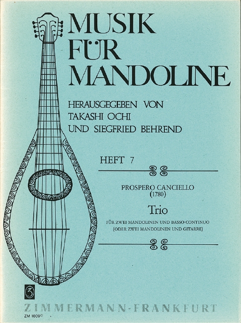 CANCIELLO P. - TRIO (V.7) PARA 2 MANDOLINAS(GUITARRA/P) -