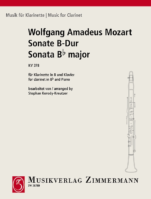 MOZART W.A. - SONATA SIb M - KV.378