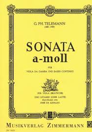 TELEMANN G.P. - SONATA LA m VIOLA Y GUITARRA