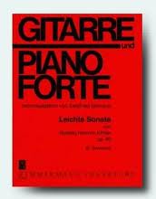 KOHLER G.H. - SONATA FACIL OP.80 GUITARRA Y PIANO