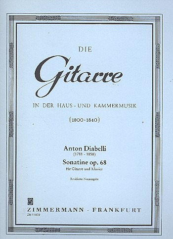 DIABELLI A. - SONATINA OP.68 GUITARRA Y PIANO