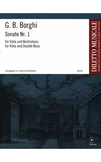 borghi g.b. - sonata nº 1 re m (viola y contrabajo)