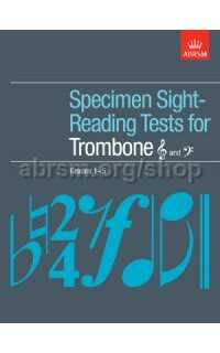 abrsm.- specimen sight-reading tests grades trombon 1-5