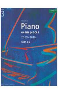 selected piano exam pieces 2009-2010 grade 3 (book & cd)