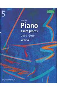 selected piano exam pieces 2009-2010 grade 5 (book & cd)