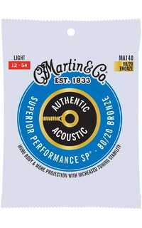 cuerda guitarra acustica.- martin bronce m-140 lt (12/54) jgo.