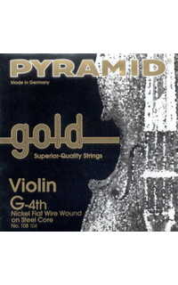 cuerda violin - pyramid gold 4ª sol108.104