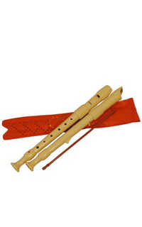 flauta soprano - hohner 9516 plastico 2 piezas, naranja -